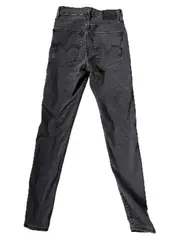 Vorschaubild 7 von Mile High Super Skinny Jeans Damen High Waist Grau W26 Destroyed