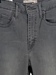 Vorschaubild 2 von Mile High Super Skinny Jeans Damen High Waist Grau W26 Destroyed