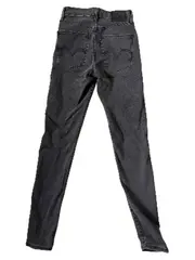 Vorschaubild 8 von Mile High Super Skinny Jeans Damen High Waist Grau W26 Destroyed