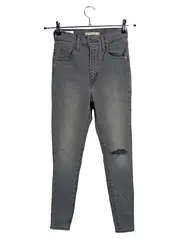 Vorschaubild 1 von Mile High Super Skinny Jeans Damen High Waist Grau W26 Destroyed