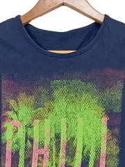 Vorschaubild 3 von Kinder T-Shirt Blau Gr. 160/158 Casual Chill Palmen Print