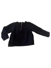 Vorschaubild 2 von Mädchen Sweatshirt Bonjour Paris Stickerei Blau Gr. 104