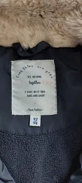Vorschaubild 7 von Mädchen Winterjacke Gr. 92 Blau Gesteppt Kapuze Fell