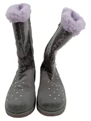 Vorschaubild 2 von Mädchen Schneestiefel Gr. 28,5 Grau Pailletten Glitzer Fellrand