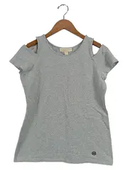 Vorschaubild 1 von Damen T-Shirt Grau S mit Cut-Out Schultern