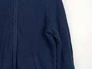 Vorschaubild 3 von Herren Strickjacke Blau Gr. L Casual Strukturmuster Reißverschluss