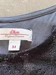 Vorschaubild 5 von Damen Kleid Spitze Kurzarm Gr. 34 Schwarz Elegant