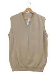 Vorschaubild 1 von Herren Pullunder V-Ausschnitt Beige Gr. L Strick