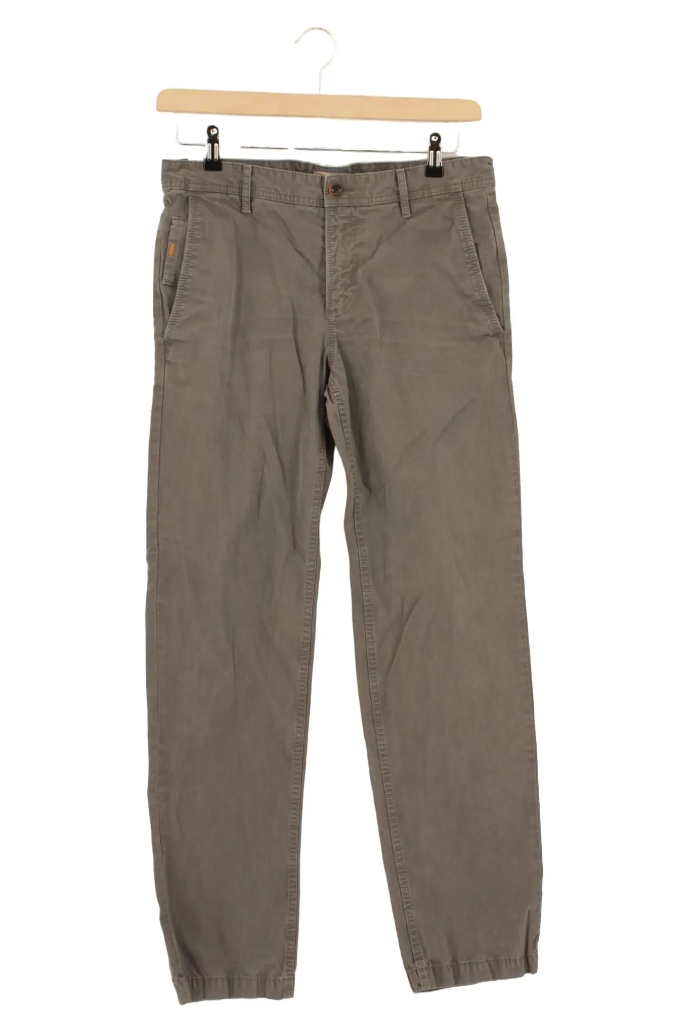 BOSS ORANGE HUGO BOSS Herren Stoffhose W31/48/M Casual Oliv Chino Hose