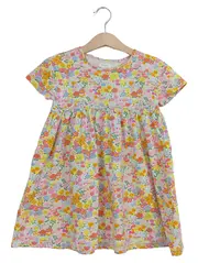 Vorschaubild 1 von Sommerkleid Mädchen Kinder Gr. 104 Blumenmuster Mehrfarbig