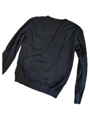 Vorschaubild 2 von Essentials Herren Pullover V-Ausschnitt Schwarz Gr. M Langarm