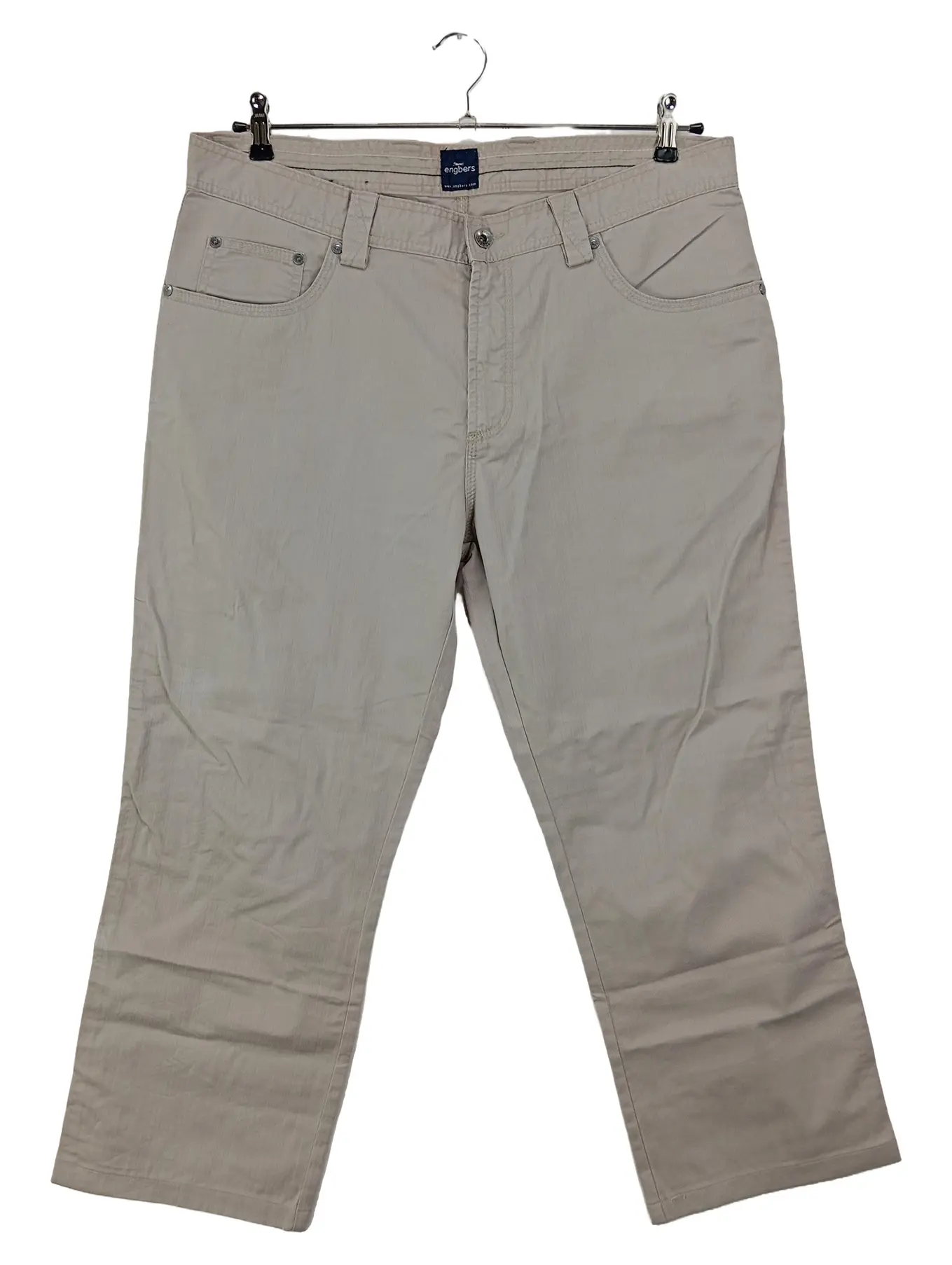 ENGBERS Herren Stoffhose W36/52 Beige Casual Chino Hose