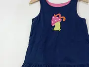 Vorschaubild 3 von Latzkleid Mädchen 98 Tiermotive Blau Baumwolle Applikation