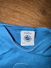 Vorschaubild 2 von Baby Body Langarm Blau Gr. 67, 68 Maritim Baumwolle
