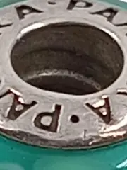 Vorschaubild 2 von Charm Anhänger Murano Glas Grün 925 Silber Damen Alltag 1.5cm