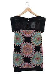 Vorschaubild 2 von Blusenkleid Damen 34;XS Mehrfarbig Blumenmuster