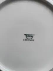 Vorschaubild 2 von Thomas Germany Porzellan Teller Servierplatte Rautenmuster Grün 22cm