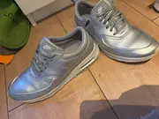 Vorschaubild 3 von Air Max Thea Damen Sneaker Leder Gr. 39 Silber Freizeit Sportlich