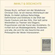 Vorschaubild 3 von Christian Dior Little Dictionary of Fashion Hardcover Mode Kunst Sachbuch