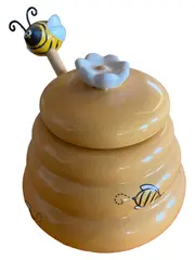 Vorschaubild 1 von TCM Marmeladentöpfchen Biene Porzellan Gelb 8 cm Charmant