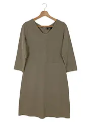 Vorschaubild 1 von Damen Businesskleid Gr. 40/L Grün Klassisch Elegant Strukturmuster