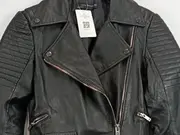 Vorschaubild 3 von Damen Lederjacke Bikerjacke Schwarz Gr. S Streetwear