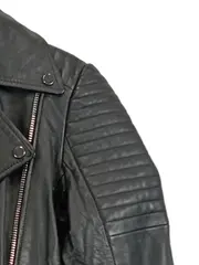 Vorschaubild 5 von Damen Lederjacke Bikerjacke Schwarz Gr. S Streetwear