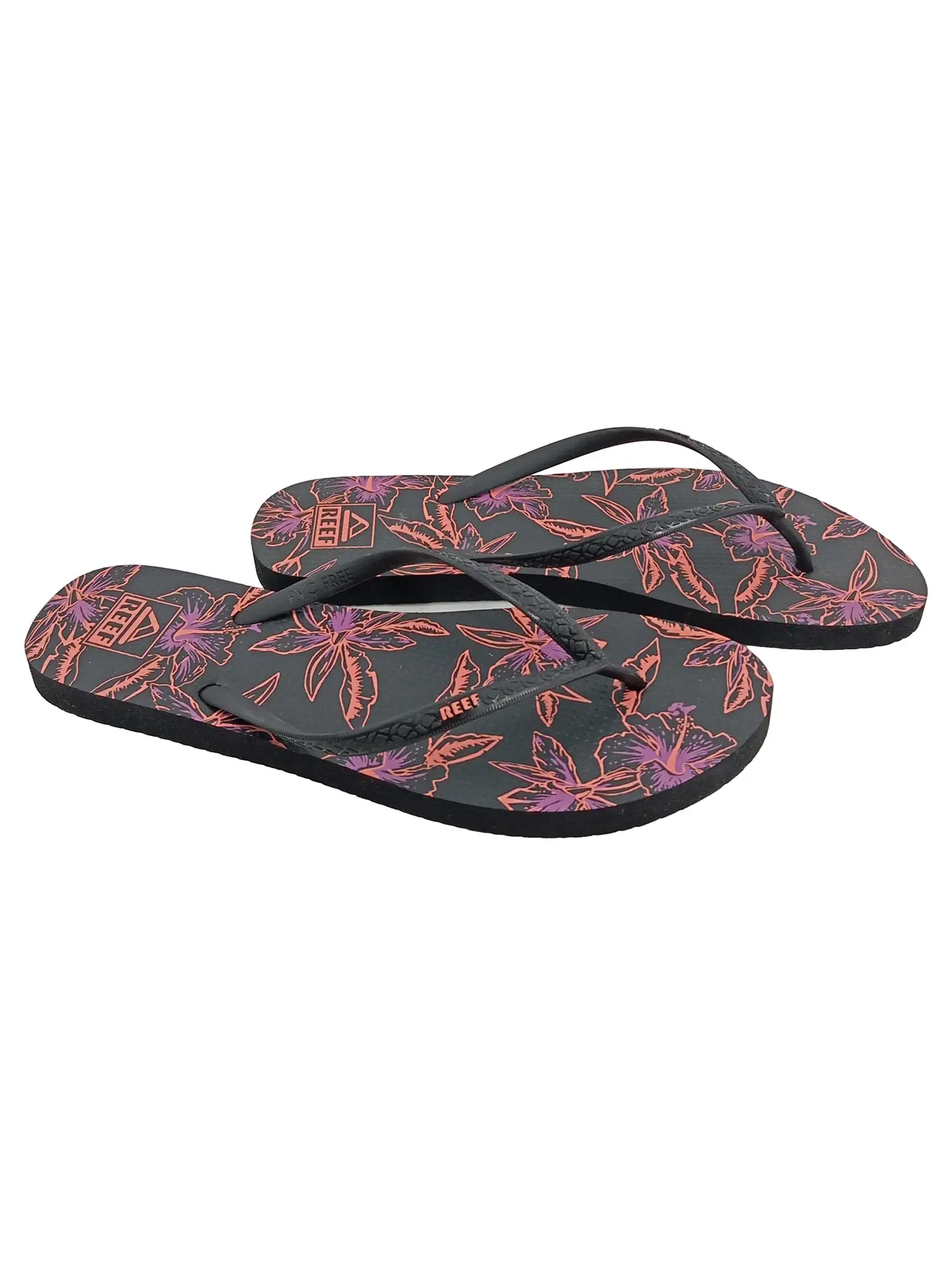 REEF Damen Zehentrenner Flip-Flops Gr. 40 Mehrfarbig Blumenmuster Casual