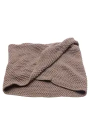 Vorschaubild 1 von Schal Damen Braun Polyacryl Strickmuster Casual Klassisch