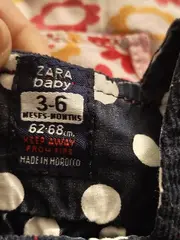 Vorschaubild 6 von Baby Mädchen Cordkleid Kleid Blau Gr. 62/68 Punkte