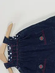 Vorschaubild 3 von Baby Mädchen Cordkleid Kleid Blau Gr. 62/68 Punkte