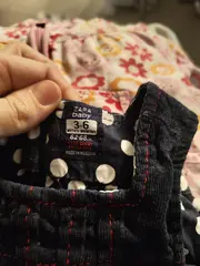 Vorschaubild 5 von Baby Mädchen Cordkleid Kleid Blau Gr. 62/68 Punkte