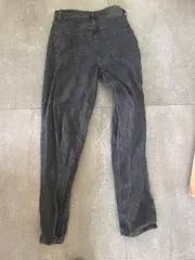 Vorschaubild 3 von High Waist Jeans Damen Gr. 36 Grau Denim Mom Hose W28
