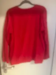 Vorschaubild 2 von Bluse Damen Gr. 46 Pink Langarm V-Ausschnitt Viskose NEU