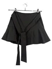 Vorschaubild 1 von Damen Minirock Schwarz Schleife Volant Gr. S 36