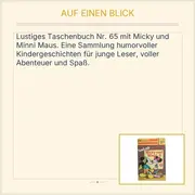 Vorschaubild 2 von Walt Disney Lustiges Taschenbuch LTB 65 Micky Minni Maus Humor Kinder