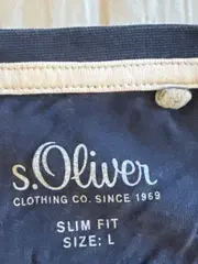 Vorschaubild 5 von Herren T-Shirt Logo Print Blau Gr. L Freizeit Baumwolle