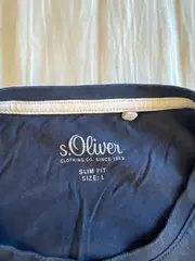 Vorschaubild 4 von Herren T-Shirt Logo Print Blau Gr. L Freizeit Baumwolle