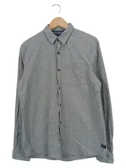 Vorschaubild 1 von Herren Hemd Langarm Grau Business M Kariert