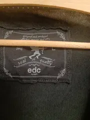 Vorschaubild 6 von EDC Damen Strickjacke Gr. 40/L Grau Casual Baumwolle Langarm