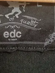 Vorschaubild 7 von EDC Damen Strickjacke Gr. 40/L Grau Casual Baumwolle Langarm