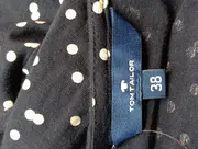 Vorschaubild 3 von Damen Blusenkleid Gr. 38/M Blau Gepunktet Klassisch Elegant Midikleid