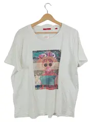 Vorschaubild 1 von Damen T-Shirt Weiß mit Grafischem Print Gr. 44/XXL Casual