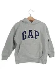 Vorschaubild 1 von Kapuzenpullover Kinder Grau Gr. 116 Logo Hoodie