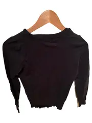 Vorschaubild 3 von EDC Damen Pullover V-Ausschnitt Grau Gr. XS Baumwolle Casual