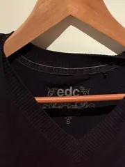 Vorschaubild 6 von EDC Damen Pullover V-Ausschnitt Grau Gr. XS Baumwolle Casual