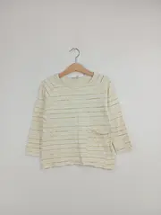 Vorschaubild 2 von Kinder Langarmshirt gestreift Gr. 3-4 Jahre Casual Mehrfarbig