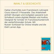 Vorschaubild 3 von Cours intensif 3 Passerelle Cahier d'activités mit Audios Französisch