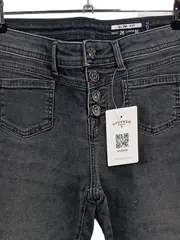 Vorschaubild 2 von Damen Jeans Slim Fit W26 L30 Grau Casual