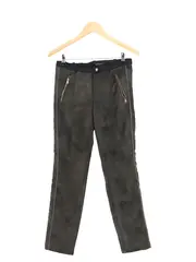 Vorschaubild 1 von Damen Cordhose Gr. 34-36 Oliv Casual Baumwolle Reißverschluss-Details